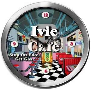  IVIE 14 Inch Cafe Metal Clock Quartz Movement Kitchen 