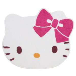  Hello Kitty Argyle   Die Cut Face Rug / Bath Mat 