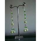   Collections Bunch Green Cultured Pearls & Crystals Drop Earrings