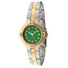 Green Crystal Watch Bracelet  