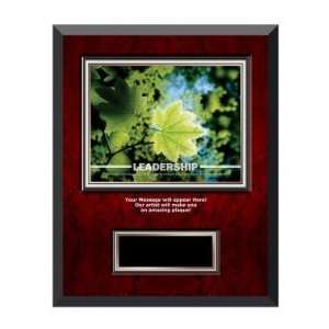   Leadership Leaf Rosewood Individual Award Plaque 
