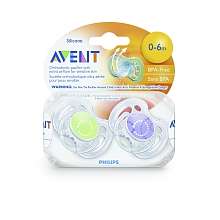 Philips AVENT BPA Free Contemporary Freeflow Pacifier   0 6 Months 