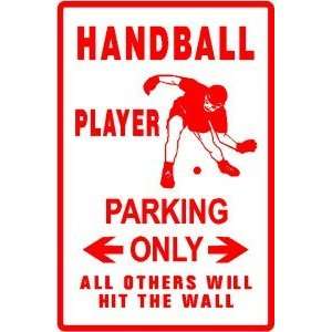  HANDBALL PLAYER PARKING game sport sign