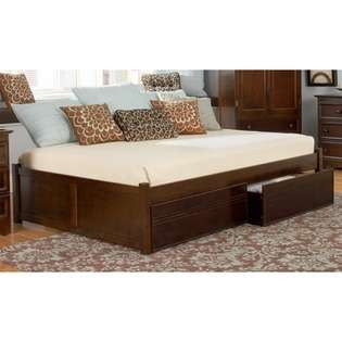 Atlantic Furniture Concord Daybed with Flat Planel Headboard/Footboard 
