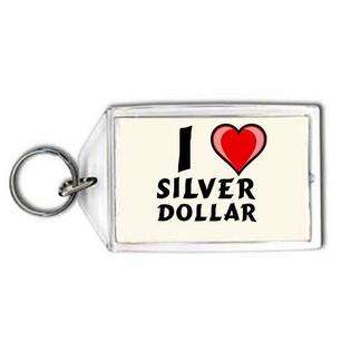 Love silver dollar Keychain  SHOPZEUS Computers & Electronics Office 