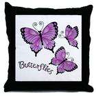 Artsmith Inc Throw Pillow Pink Butterflies
