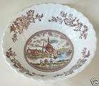 johnson bros tulip time brown multi soup bowl expedited shipping
