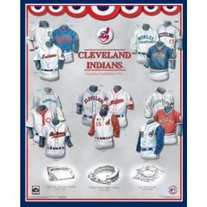    Cleveland Indians 11 x 14 Uniform History Plaque