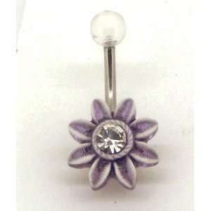  Body Accentz™ Belly Button Ring Navel Flower Body Jewelry 