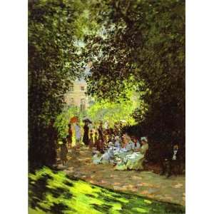 Claude Monet Monceau Park  Art Reproduction Oil Painting 