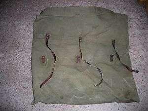 Vintage Duluth Monarch Leather & Canvas Rucksack Backpack Pack Bag 