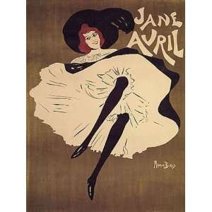  JANE AVRIL DANCE SHOW THEATRE FRENCH SMALL VINTAGE POSTER 