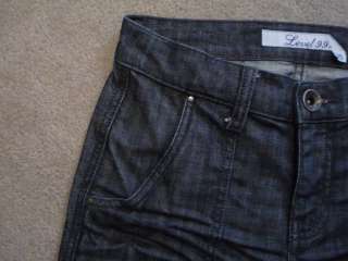 LEVEL 99 Mid / High Rise Flare Leg Stretch Jeans ~Flap Pocket~ sz 25 