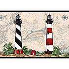 lighthouse wall paper border by donna elias 9 x 198