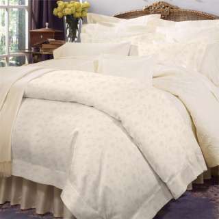   LUXURIOUS ITALIAN GIZA 45 JACQUARD BED LINENS IN WHITE OR IVORY  