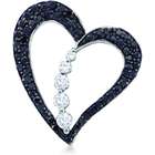   Diamond Round Cut Heart Journey Shape Love Pendant (1/2 cttw, H Color