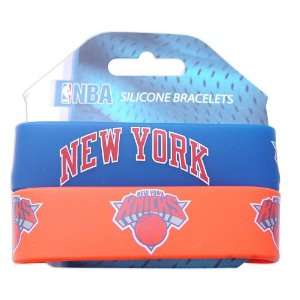  New York Knicks Rubber Wrist Band (Set of 2) NBA Sports 