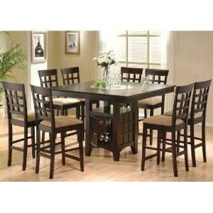 Mix & Match 9 Pc Counter Height Dining Set in Cappuccino by Coaster 