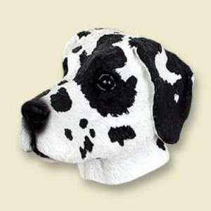  Great Dane, Harlequin, Uncropped Dog Head Magnet (2 in 