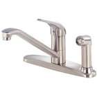  Melrose Single Handle Kitchen Faucet with Side Spray on Faucet 