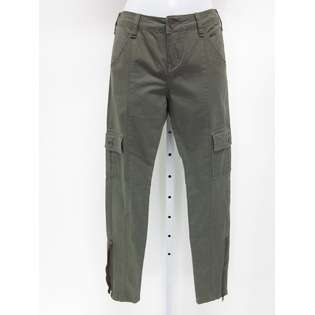 NITROGEN NWT NITROGEN Green Side Zip Cotton Stretch Cargo Skinny Pants 
