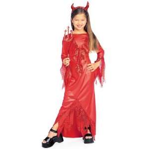 Lets Party By Rubies Costumes Devilish Diva Child Costume / Red   Size 