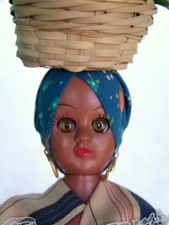 Vintage 1940s Plastic Virga doll African American  