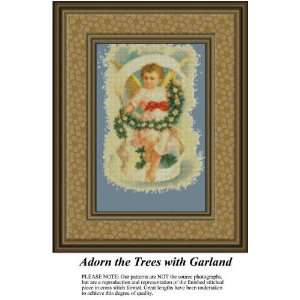 Adorn the Trees with Garland Cross Stitch Pattern PDF 
