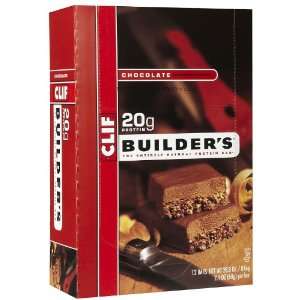 Clif Bar Builders Protein Bars    Chocolate    12 Pk 