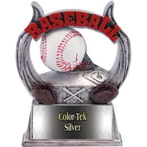 Awards 6 Custom Baseball Ultimate Resin Trophy SILVER COLOR TEK PLATE 