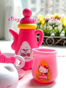 Sanrio Hello Kitty Miniature Tea Time Set Cup Teapot Plate Milk Pot 