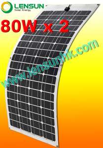   ) Semi Flexible Mono Solar Panel for motorhome,boat 12V/24V  