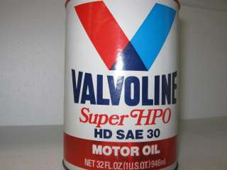 VALVOLINE SUPER HPO HD SAE 30 MOTOR OIL  