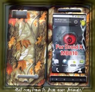Motorola Droid X X2 Verizon hard cover case Camo Yel  