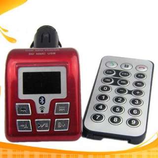 Car Kit  Bluetooth Handsfree FM Modulator Red 9710  
