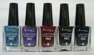 5X Rimmel London Lasting Finish Pro Nail Polish Lacquer Enamel  
