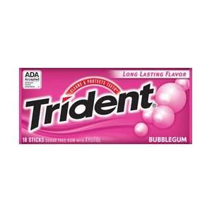 Trident Bubble Gum Flavor  Grocery & Gourmet Food