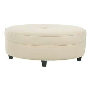   Bench Ottoman Trent Designer Style Fabric Upholstered Oval Bench