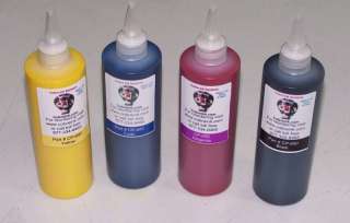 Cobra 4 pack, 8oz bottles CP 650 pigment ink for Workforce 1100 Non 