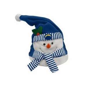  San Diego Chargers Animated and Musical Snowman Hat 