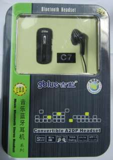 Gblue C7 A2DP Music Bluetooth Stereo Headset Metal BOX  