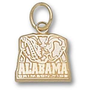 University of Alabama Elephant Logo 3/8 Pendant (Gold Plated 