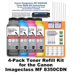  Canon Imageclass MF 8350CDN Toner Refill Kit (4 Pack 