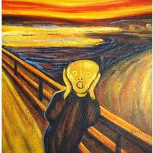    Hand made oil painting on canvas   The Scream