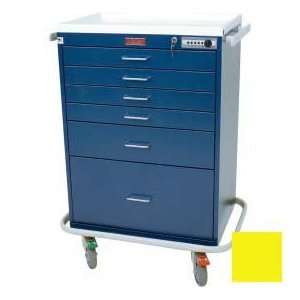  Harloff Six Drawer Anesthesia Cart Keyless Entry Lock 