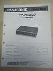 Panasonic Service Manual~RS 803U​S 8 Track Player~Origina​l
