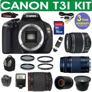  REFURBISHED CANON REBEL T3I+ CANON 18 55mm IS LENS + CANON 