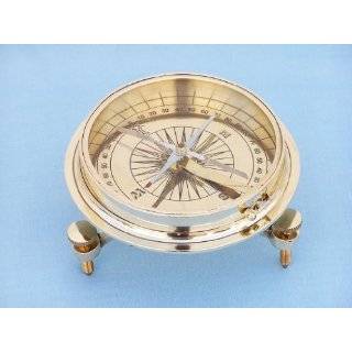 Brass Desktop Compass 5   Brass Desk Compasses   Nautical Decor Home 