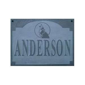 Personalized House Wall Sign Family Name Slate Wall Sign Coyote 