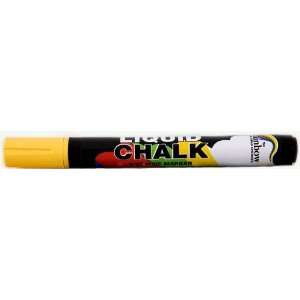  Liquid Chalk Pen Yellow   Ideal to Use on Blackboards 